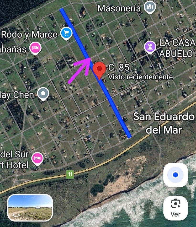 LOTE EN ESQUINA DE 445M2 EN BARRIO SAN EDUARDO DEL MAR