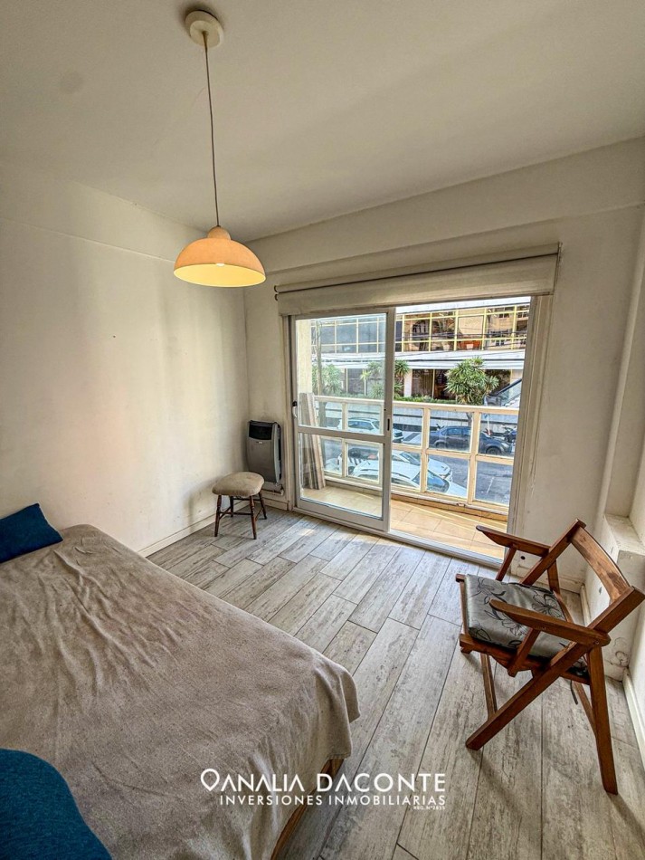 Depto 2 amb externo con balcon. Playa Grande