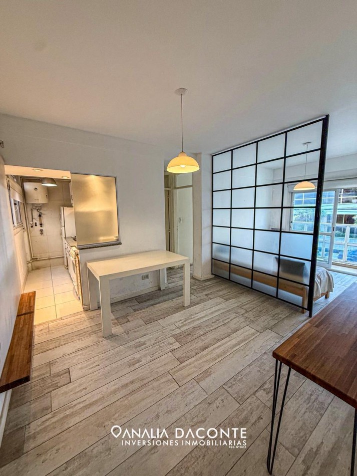 Depto 2 amb externo con balcon. Playa Grande