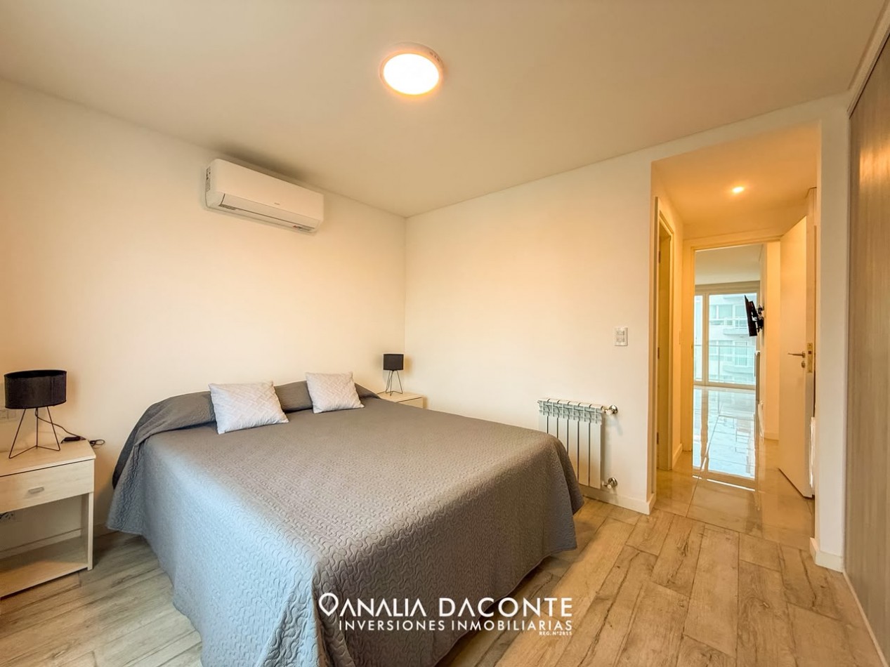 Exclusivo semipiso de 2 amb con vista al mar y cochera. La Perla