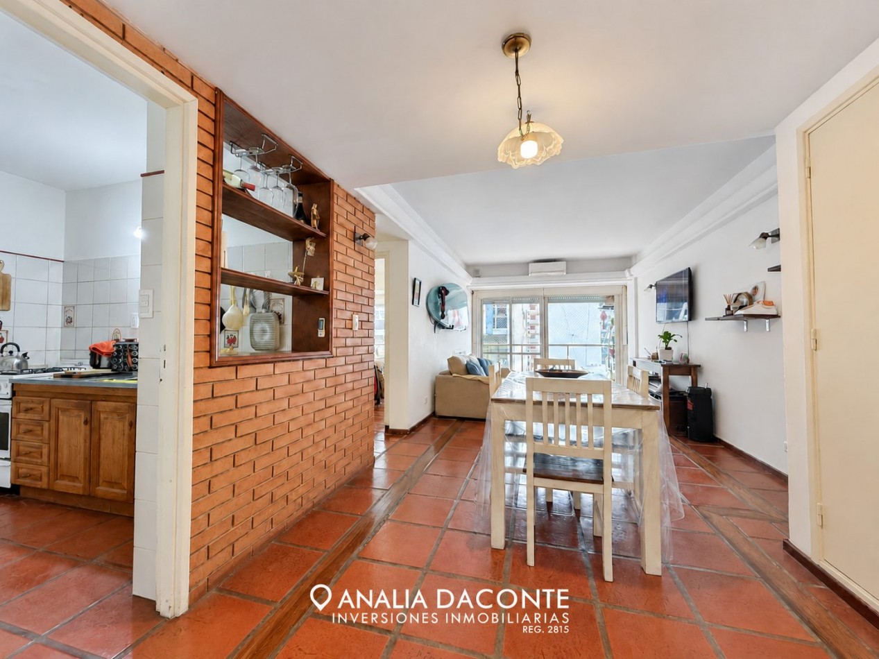 DEPARTAMENTO 2 AMBIENTES CON GRAN BALCON CORRIDO A LA CALLE ! SAN MARTIN 2500