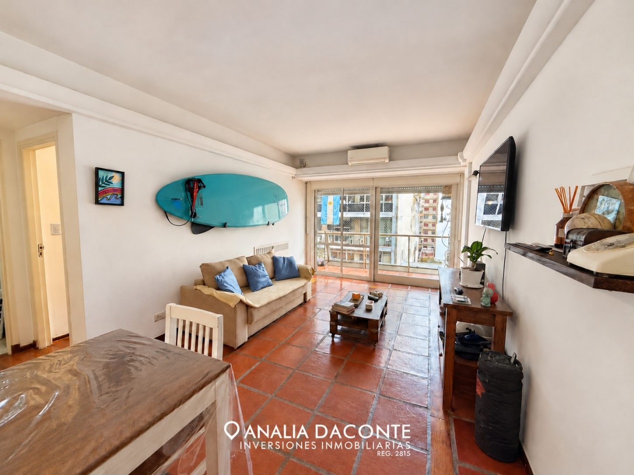 DEPARTAMENTO 2 AMBIENTES CON GRAN BALCON CORRIDO A LA CALLE ! SAN MARTIN 2500