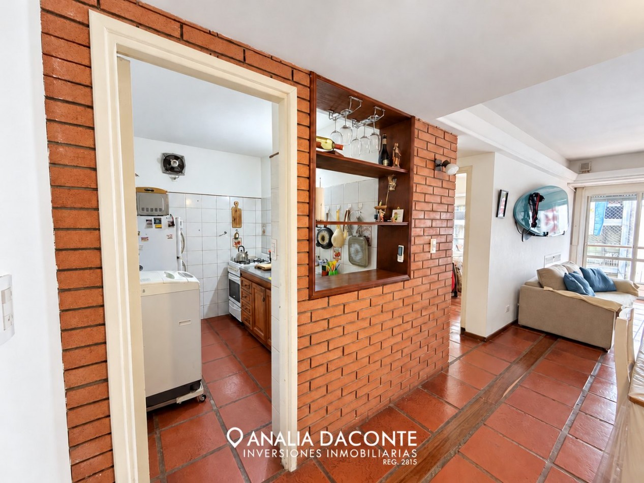DEPARTAMENTO 2 AMBIENTES CON GRAN BALCON CORRIDO A LA CALLE ! SAN MARTIN 2500