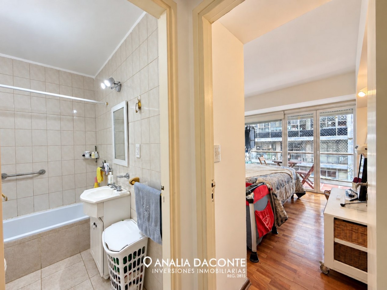 DEPARTAMENTO 2 AMBIENTES CON GRAN BALCON CORRIDO A LA CALLE ! SAN MARTIN 2500