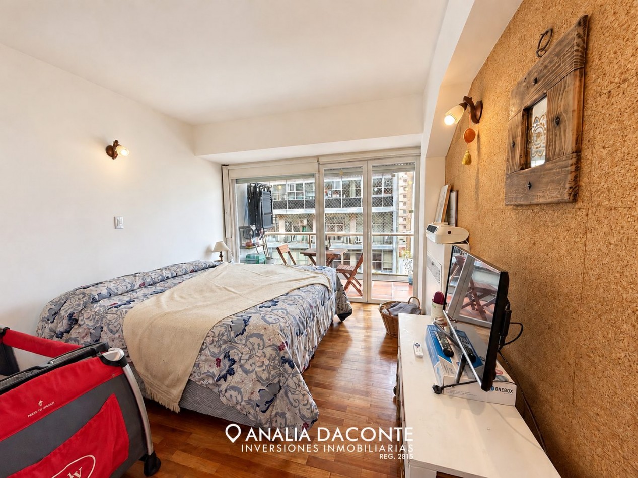 DEPARTAMENTO 2 AMBIENTES CON GRAN BALCON CORRIDO A LA CALLE ! SAN MARTIN 2500