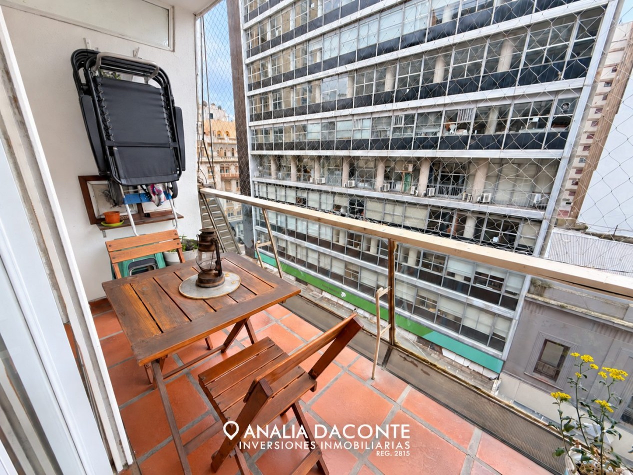DEPARTAMENTO 2 AMBIENTES CON GRAN BALCON CORRIDO A LA CALLE ! SAN MARTIN 2500