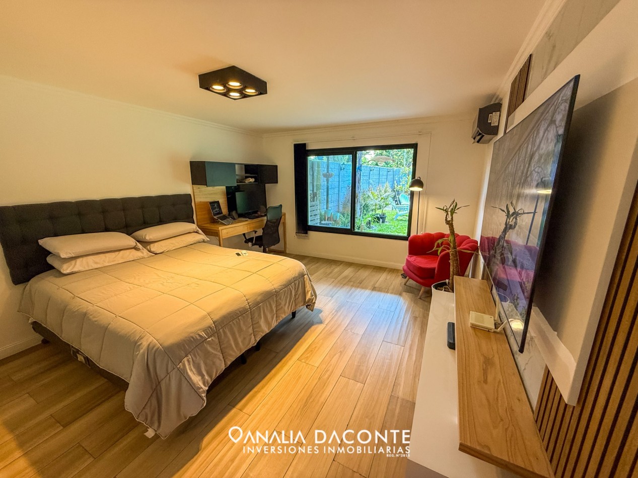 CHALET MINIMALISTA DE 3 AMBIENTES CON GRAN PARQUE Y GARAGE !