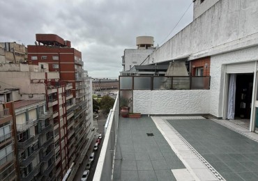 Depto 3 amb con gran terraza + dependencia y cochera. Plaza Colon