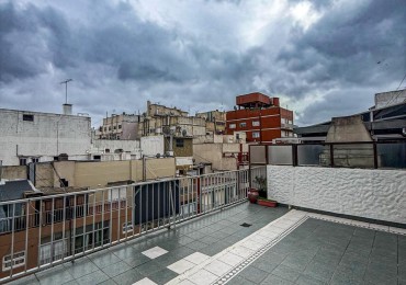 Depto 3 amb con gran terraza + dependencia y cochera. Plaza Colon